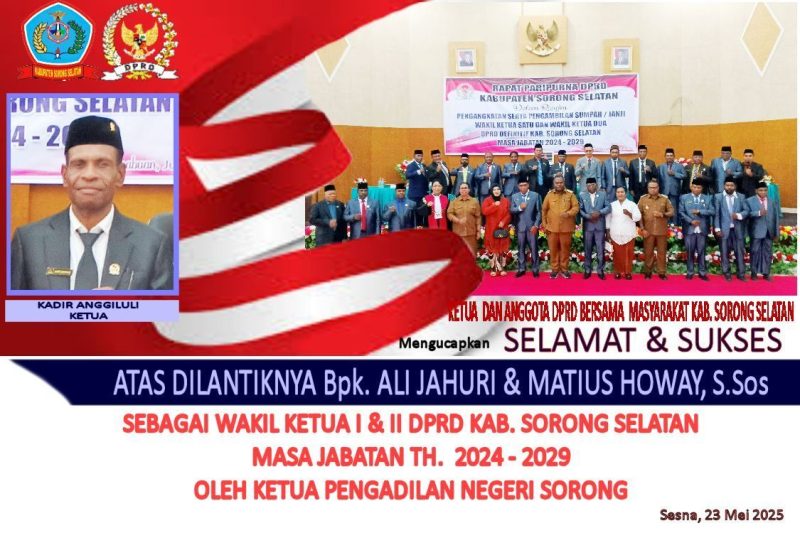 KETUA DAN ANGGOTA DPRD BERSAMA MASYARAKAT KAB. SORONG SELATAN